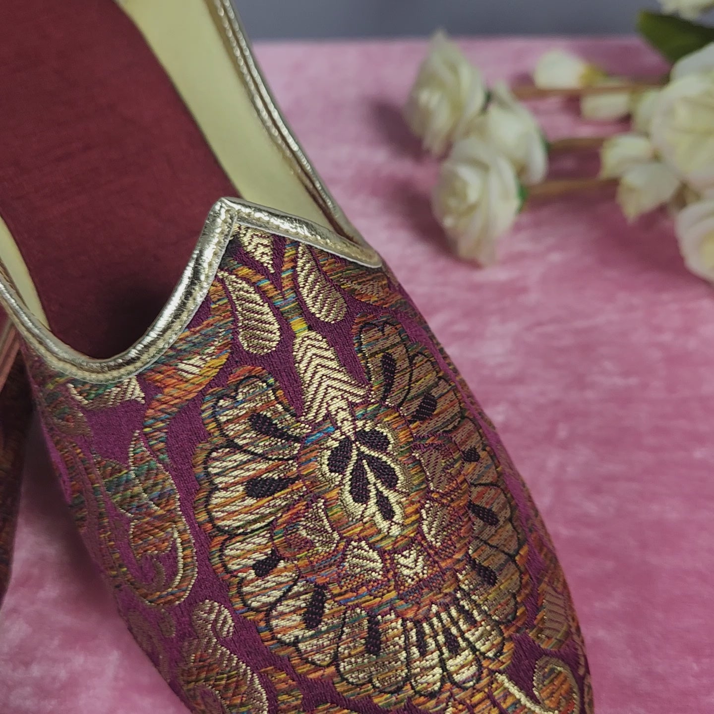 Red Ethnic Shoes for Men – Designer Indian Jutti & Mojari for Wedding