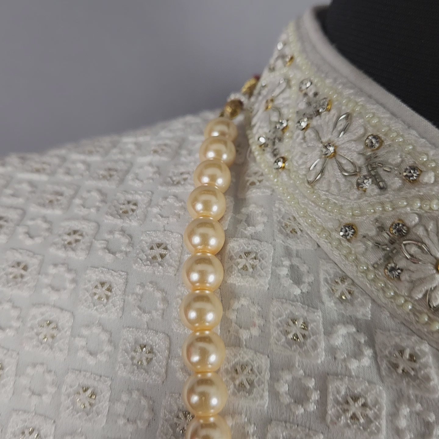 Peach Groom Necklace For Wedding Mala Sherwani