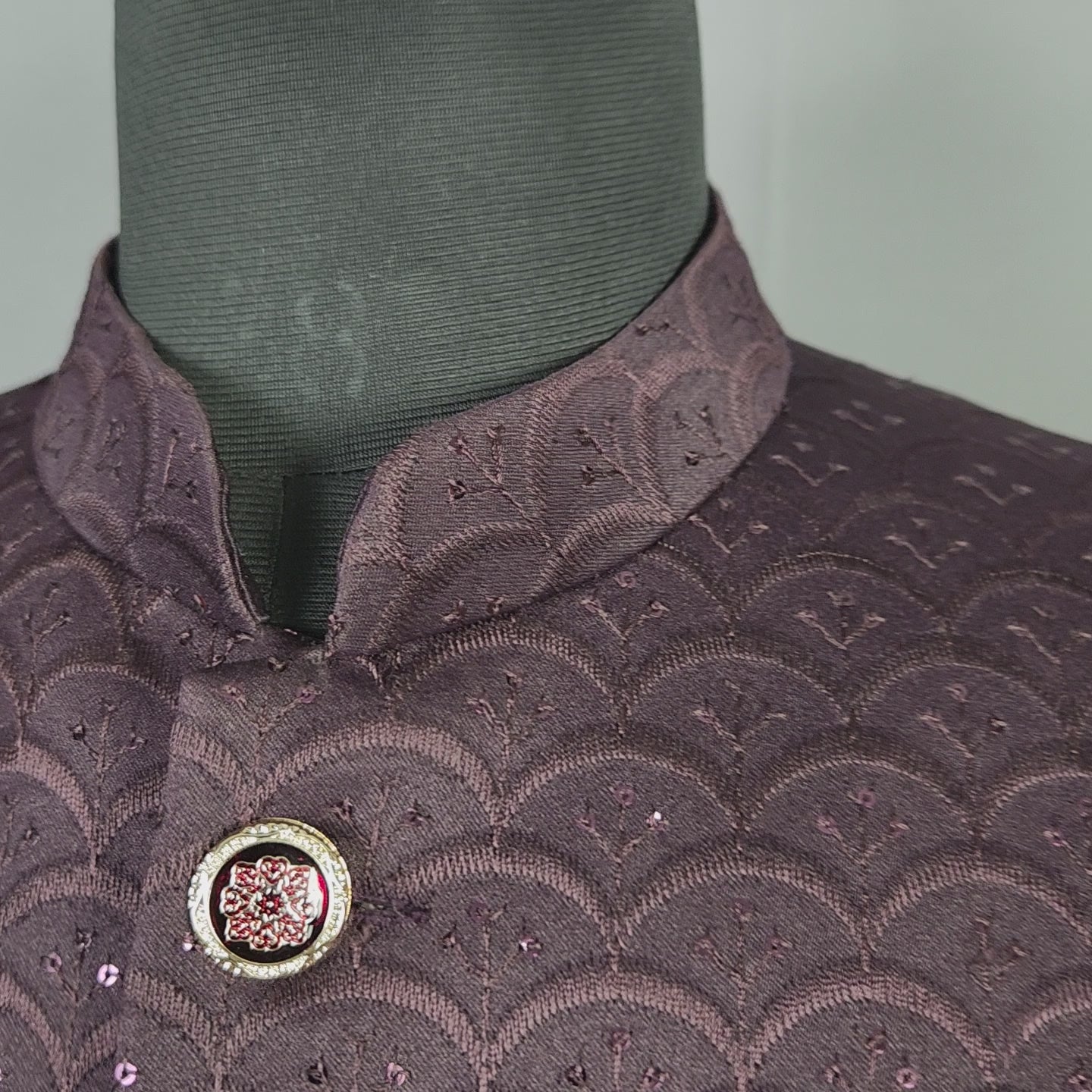 Plum Jodhpuri Suit for Men  -   Indian Wedding Outfit for Men