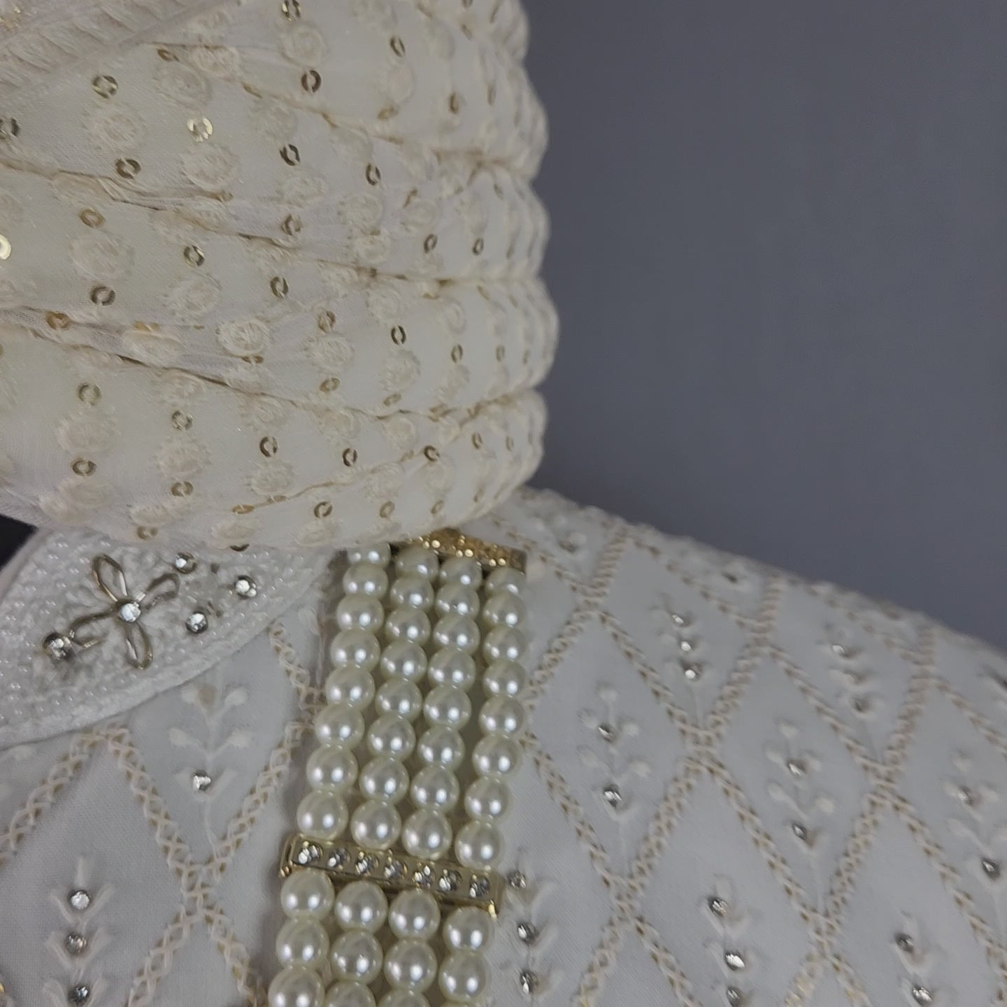 White Sherwani for Groom  -   Indian Wedding Outfit for Men