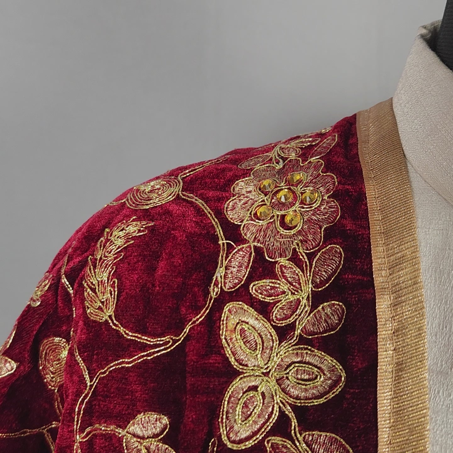 Red Wedding Shawl for Groom