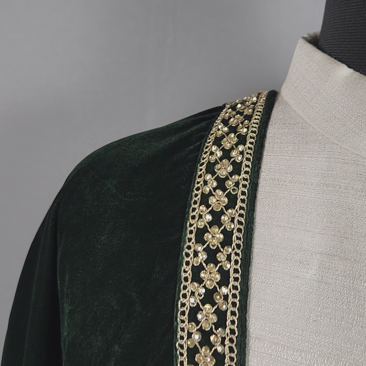 Green Wedding Shawl for Groom