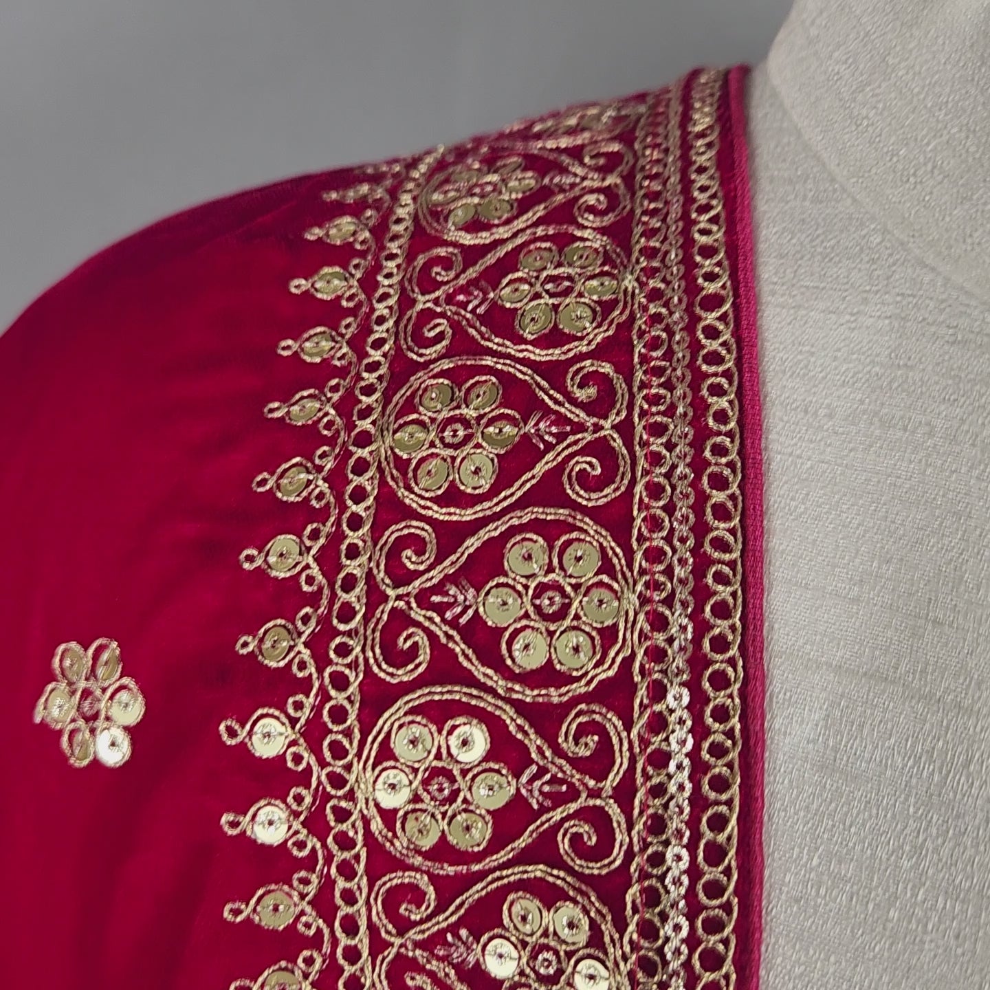 Red Wedding Shawl for Groom