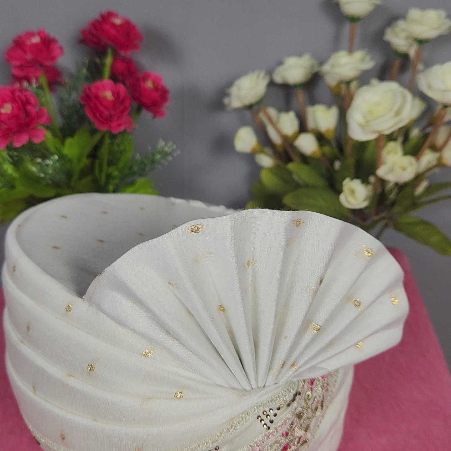 White Groom Turban Safa