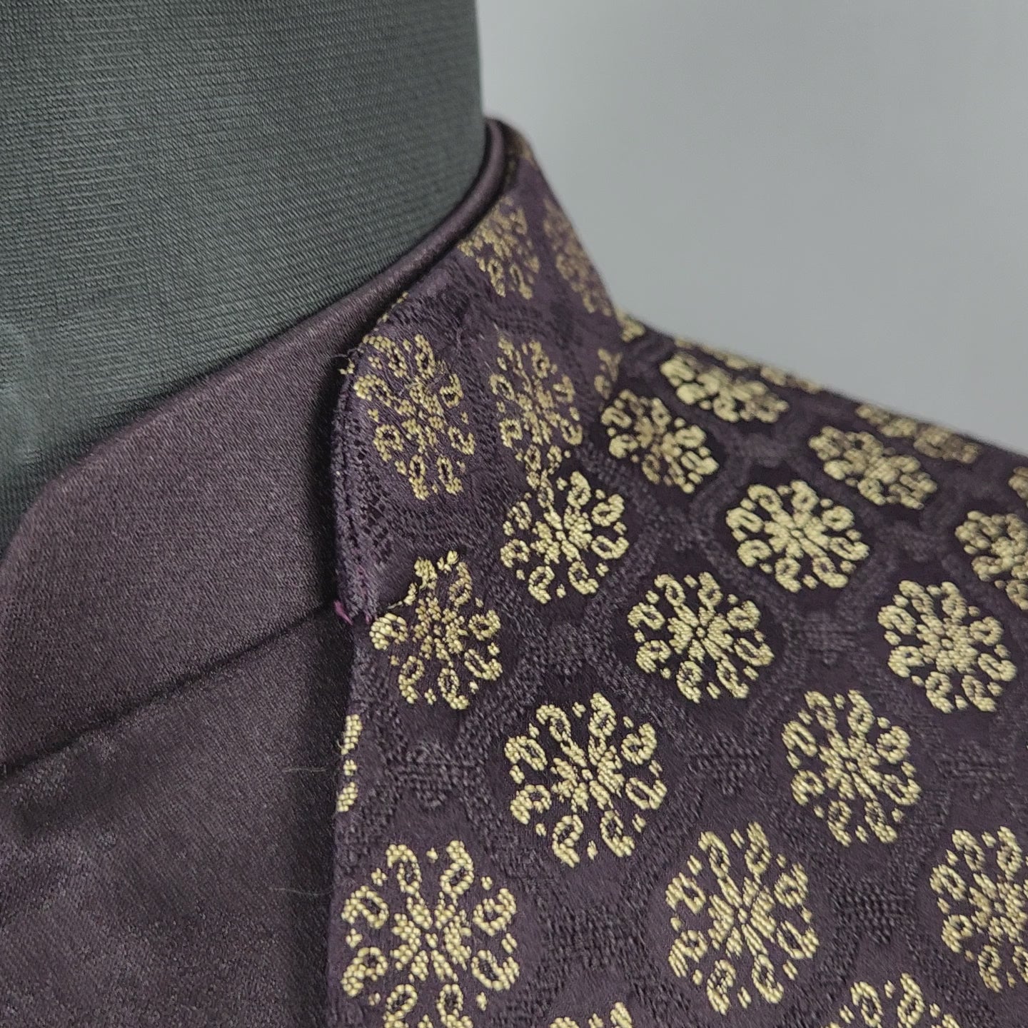 Purple Indo-Western Sherwani for Groom  -   Indian Wedding Outfit for Men