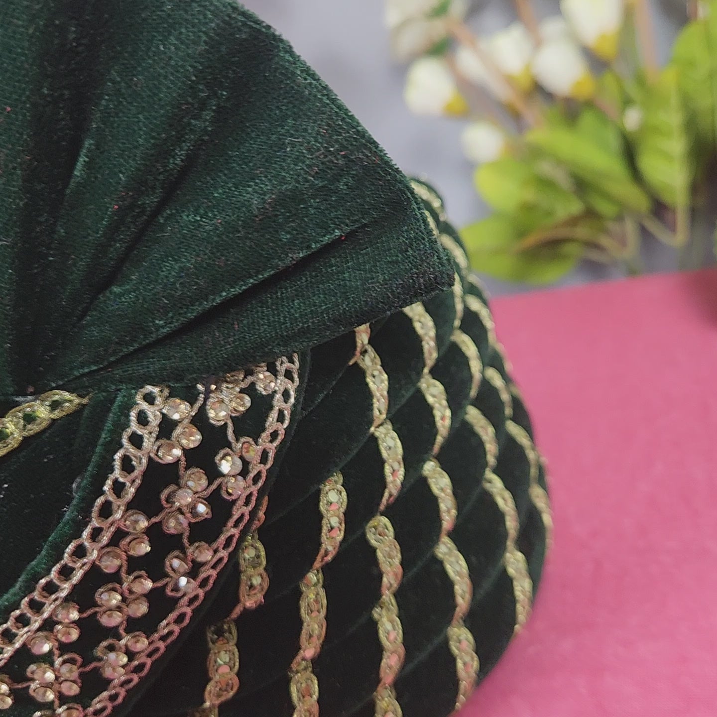 Green Groom Turban safa