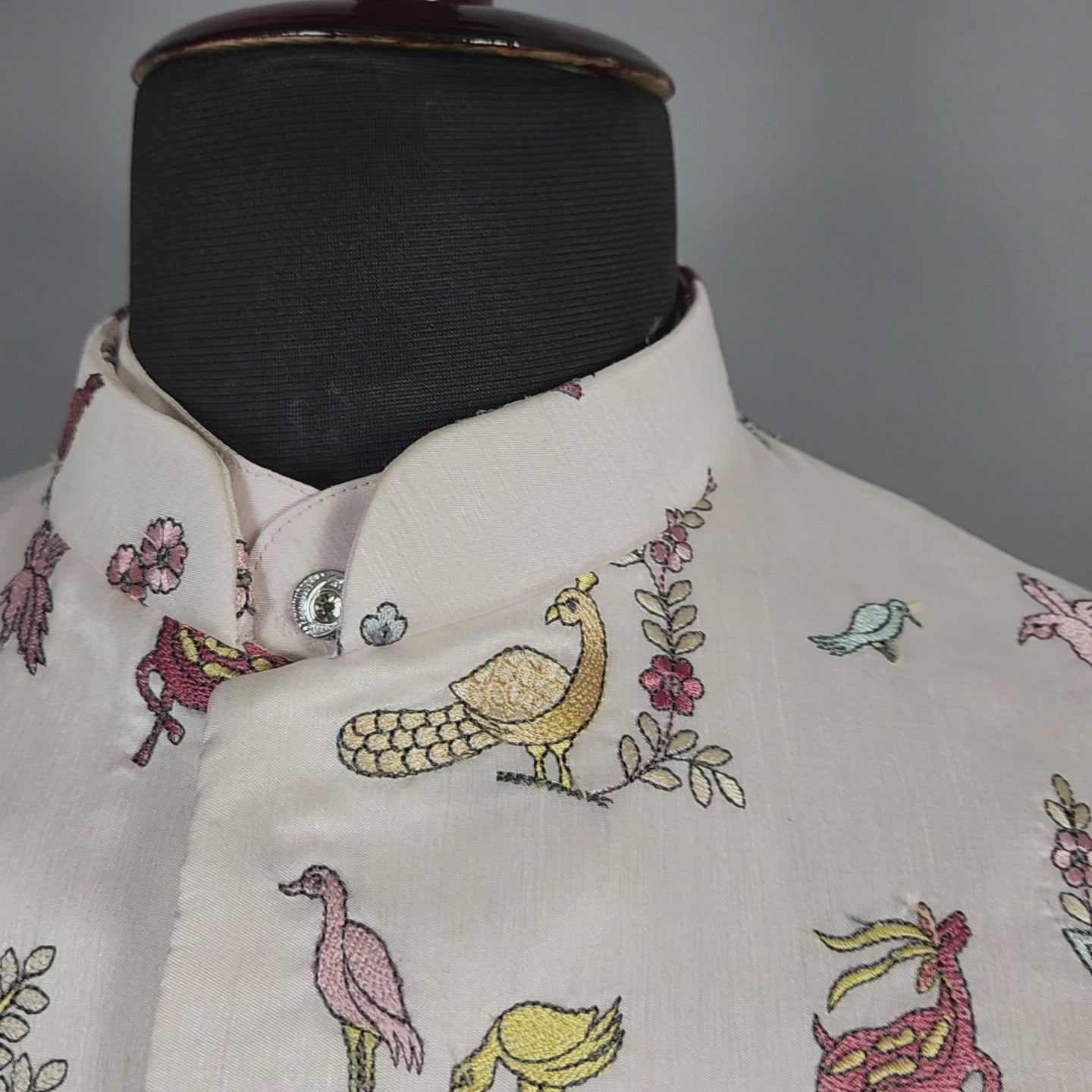 Peach Kurta Jacket Set for Wedding – Designer Indian Outfit