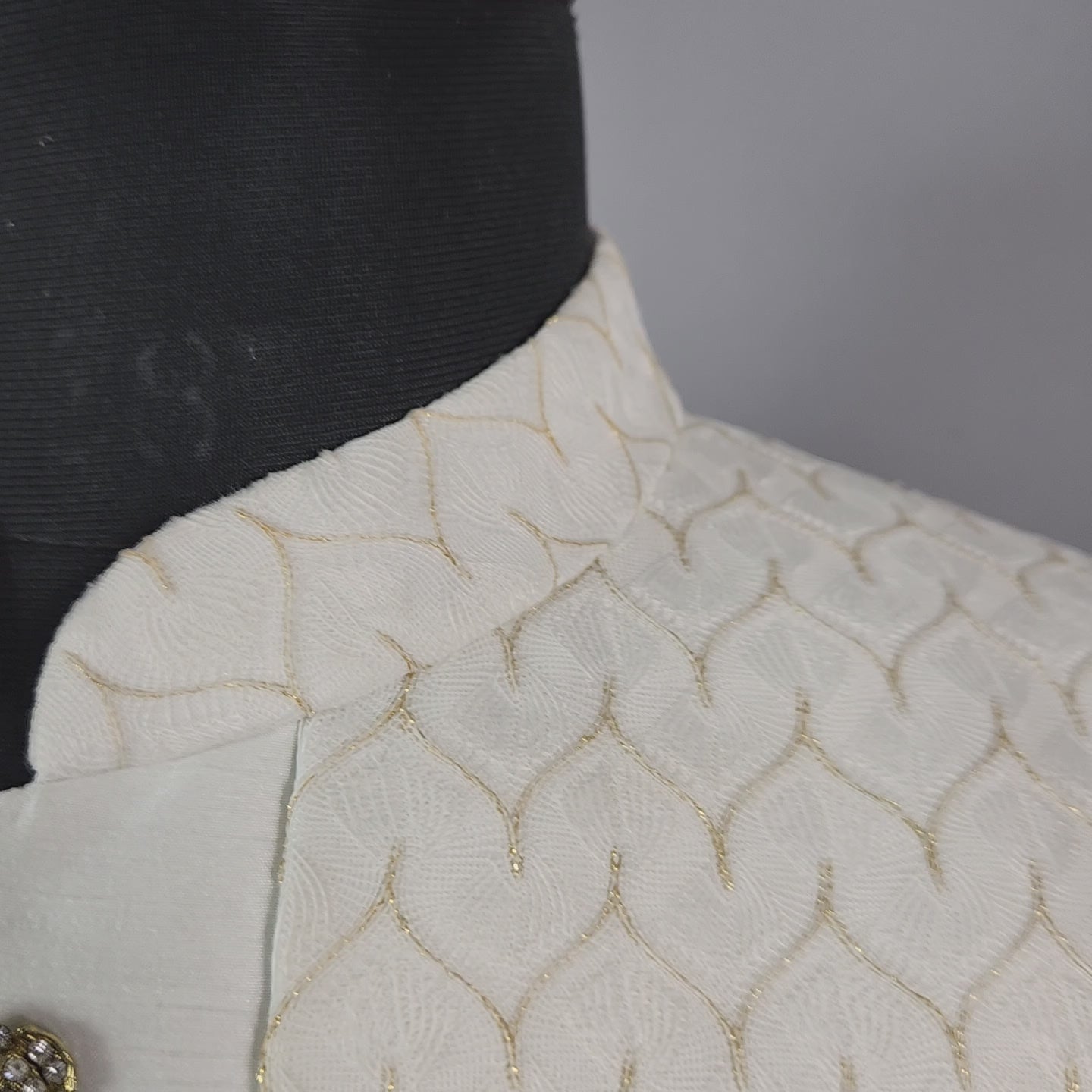 White Indo-Western Sherwani for Groom  -   Indian Wedding Outfit for Men