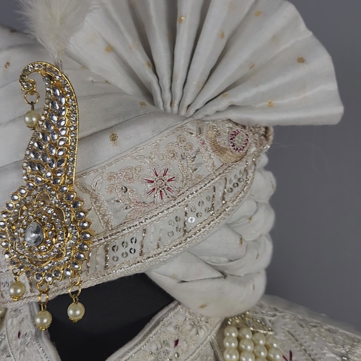 White Sherwani for Groom Layer Design -   Indian Wedding Outfit for Men