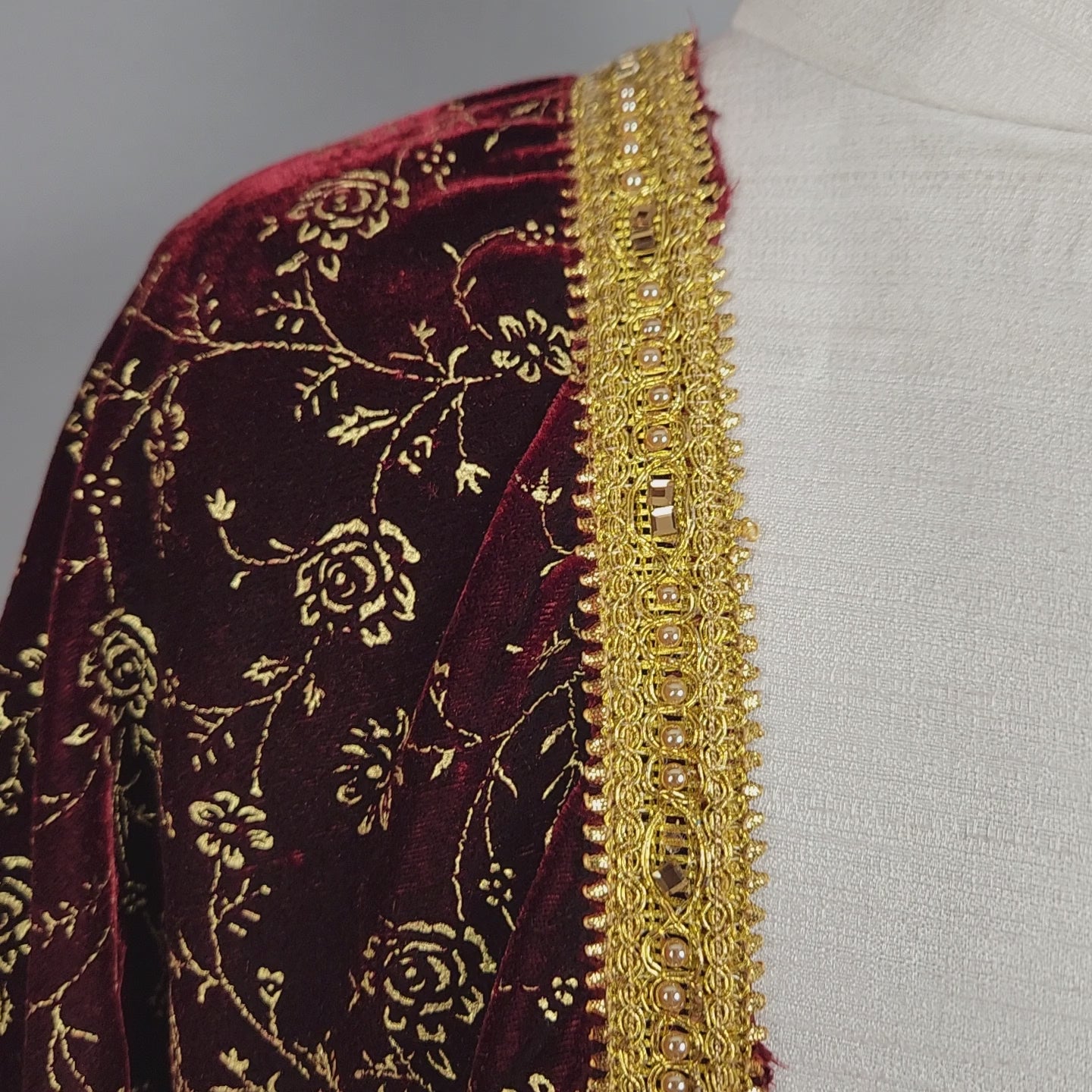 Red Wedding Shawl for Groom