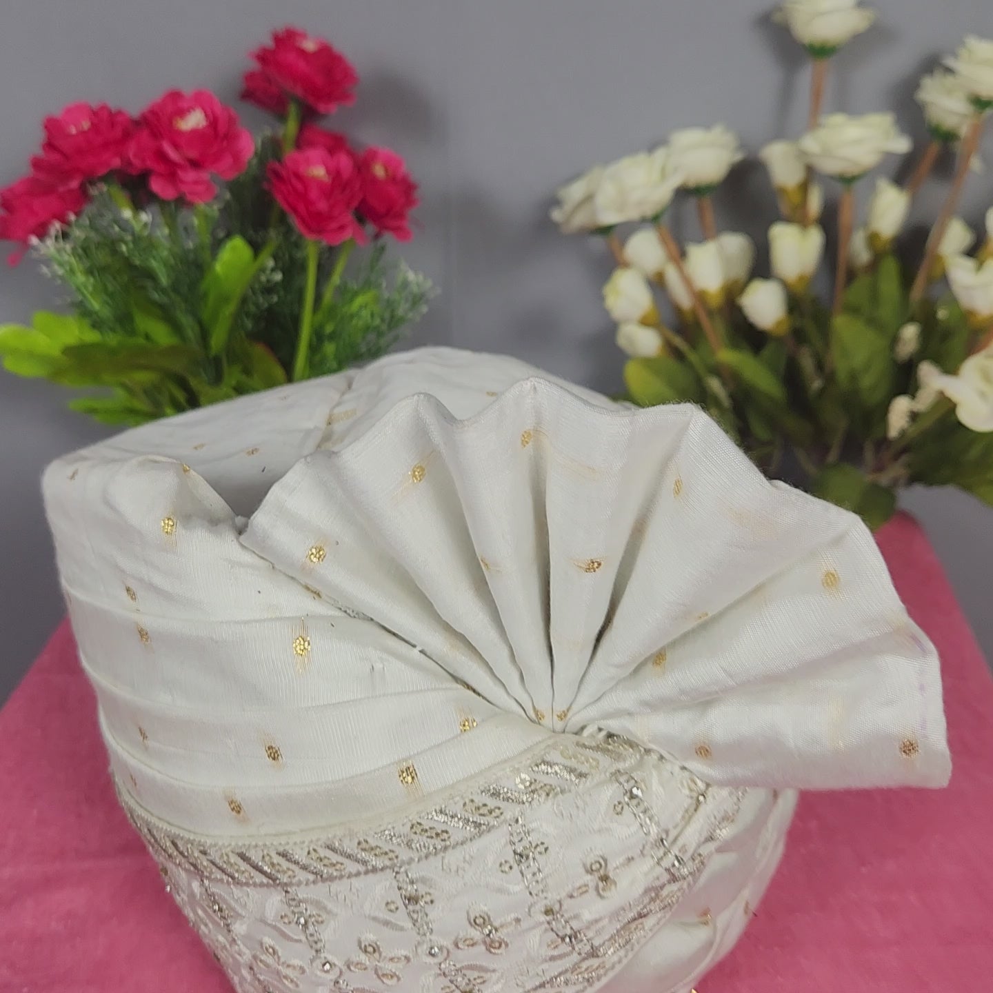 White Groom Turban