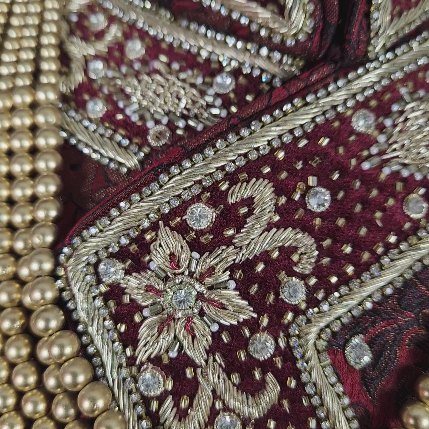 Red Sherwani Groom Wedding with zardozi work