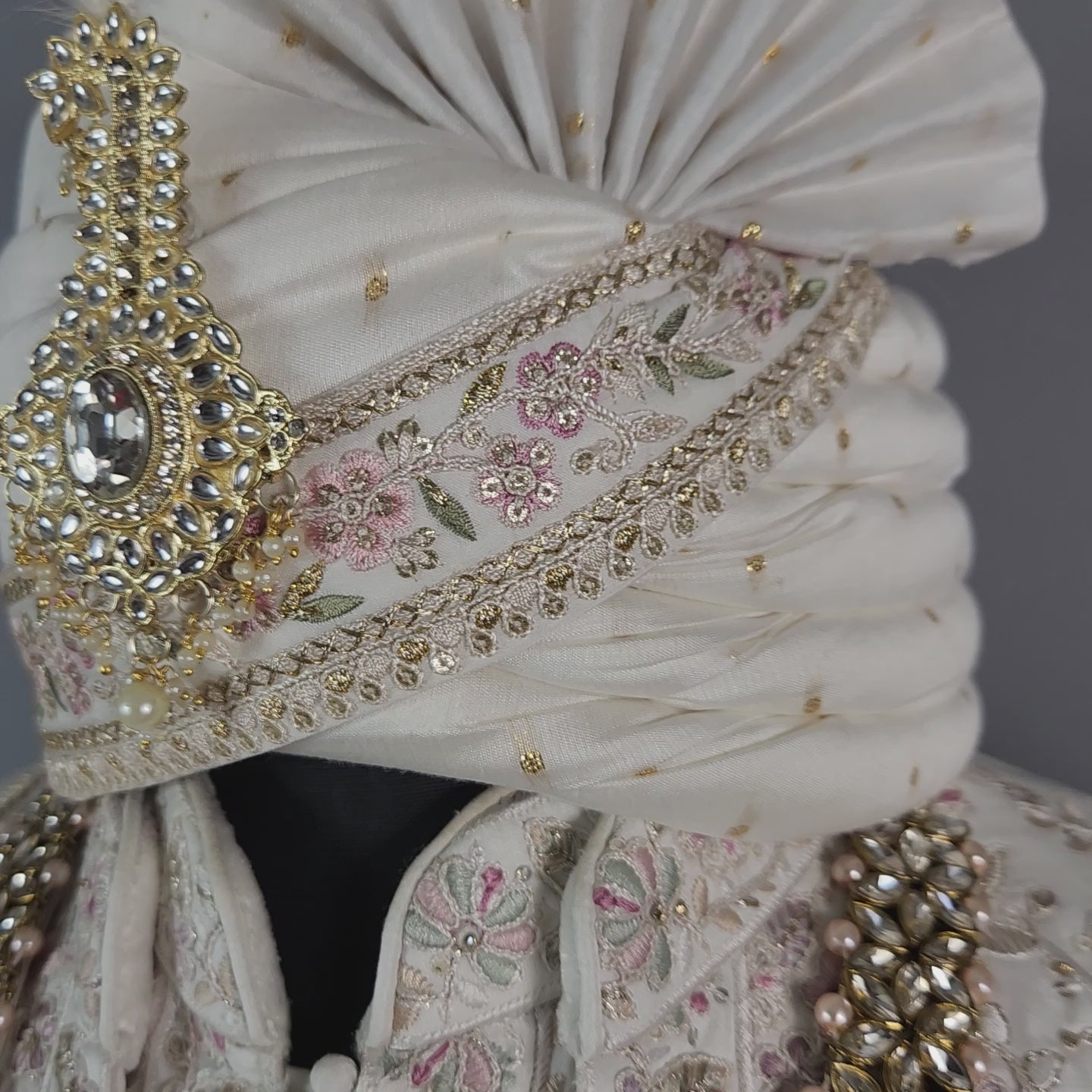 White Sherwani for Groom  -   Indian Wedding Outfit for Men