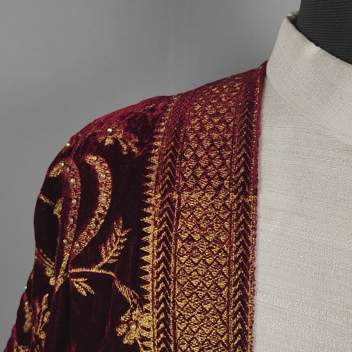 Red Wedding Shawl for Groom