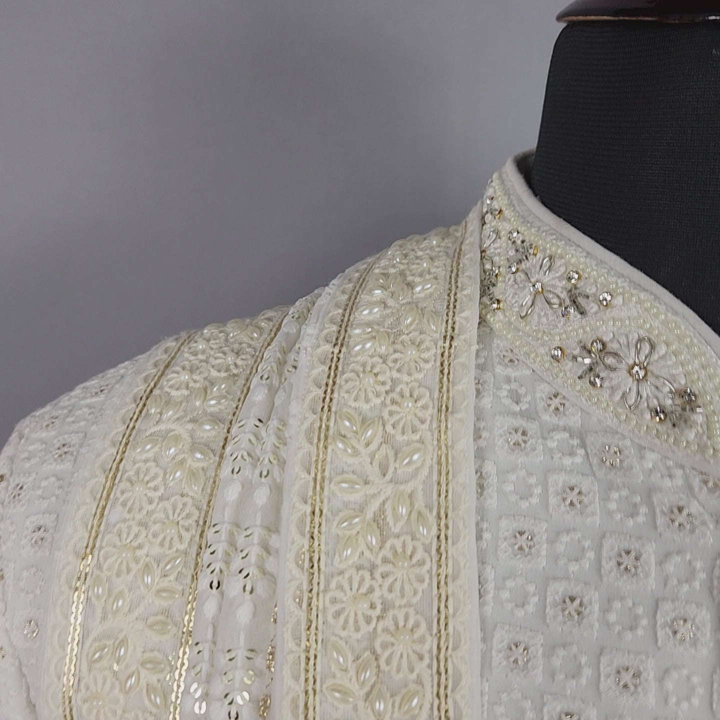 White Wedding Shawl for Groom