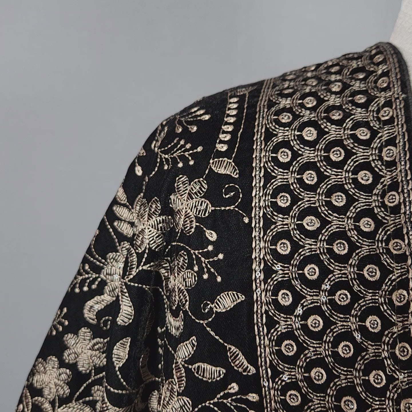 Black Shawl For Groom Men