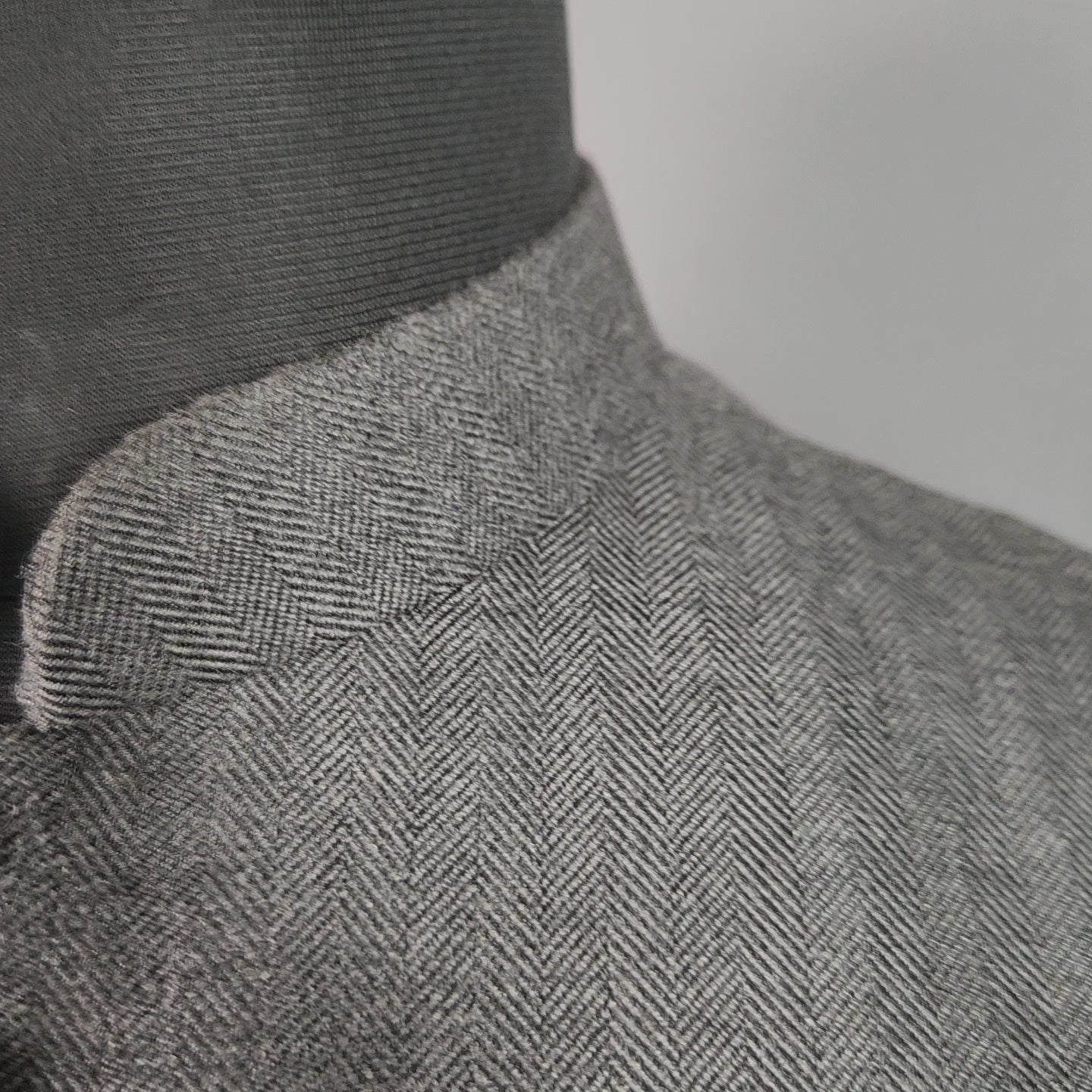 Gray Tweed Nehru Jacket for Men | Indian Ethnic Waistcoat for Weddings & Celebrations