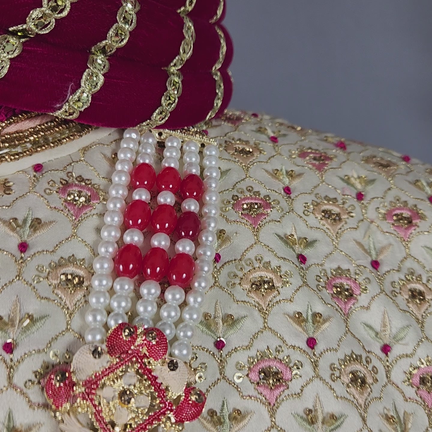 White Sherwani for Groom  -   Indian Wedding Outfit for Men