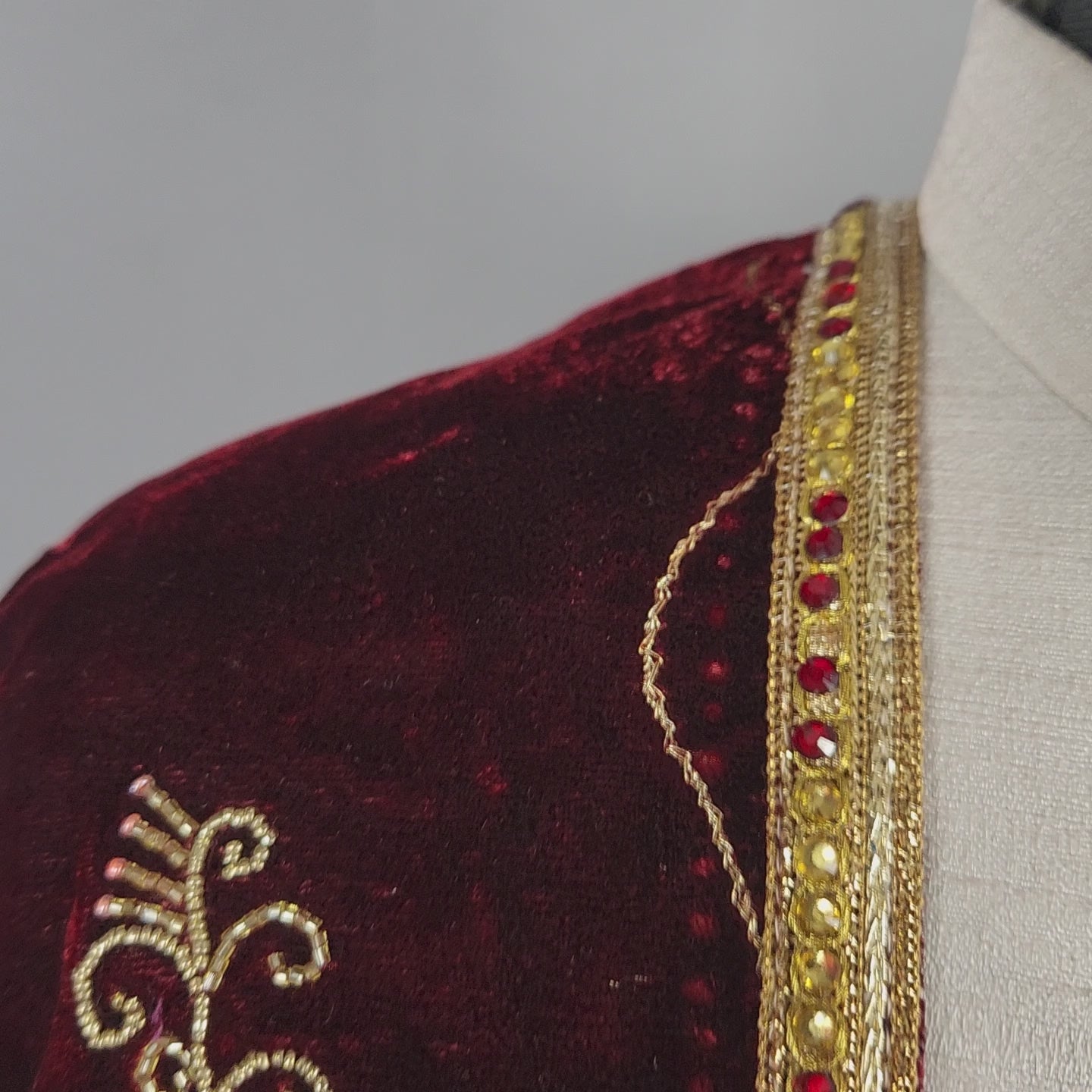 Red Wedding Shawl for Groom