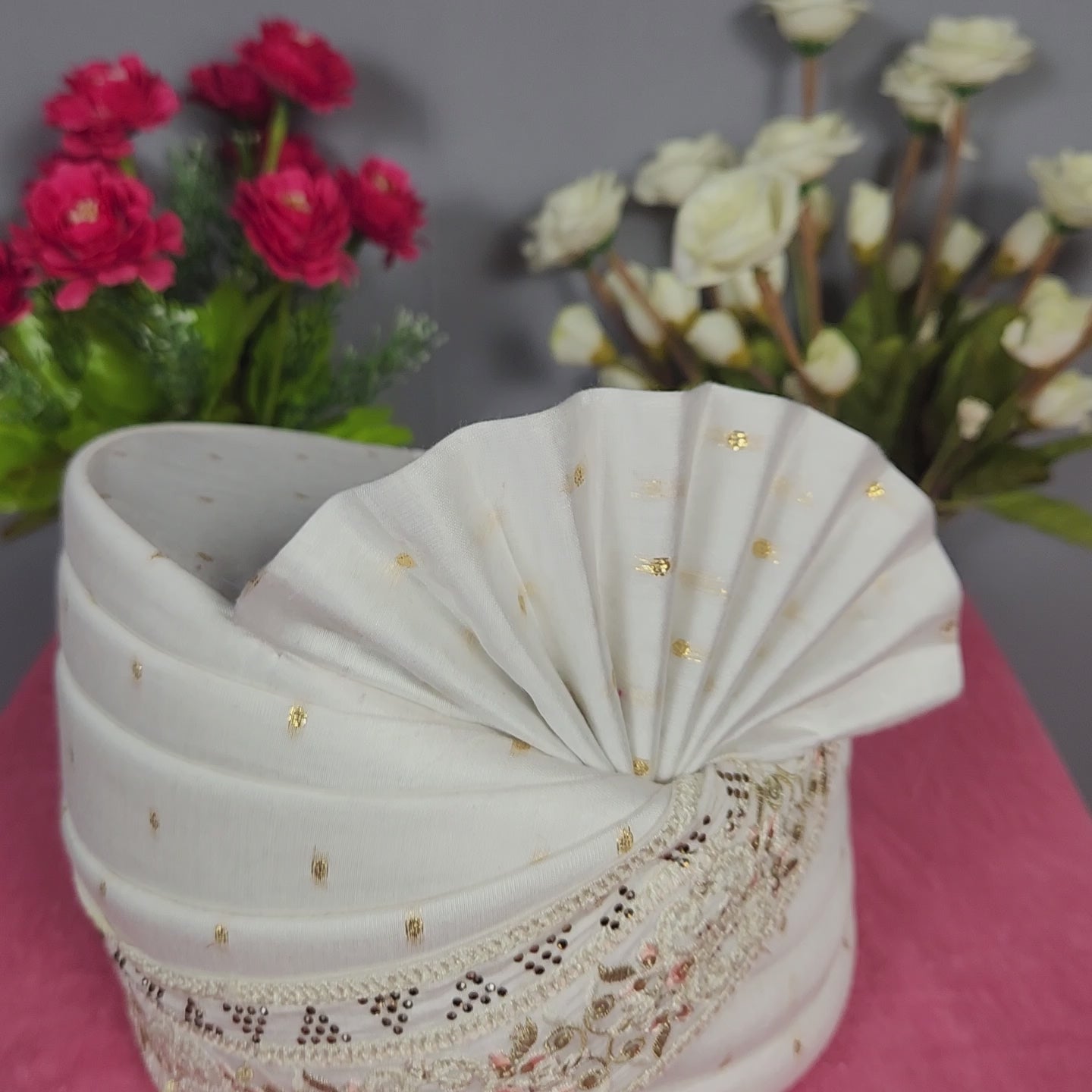 White Groom Turban Safa