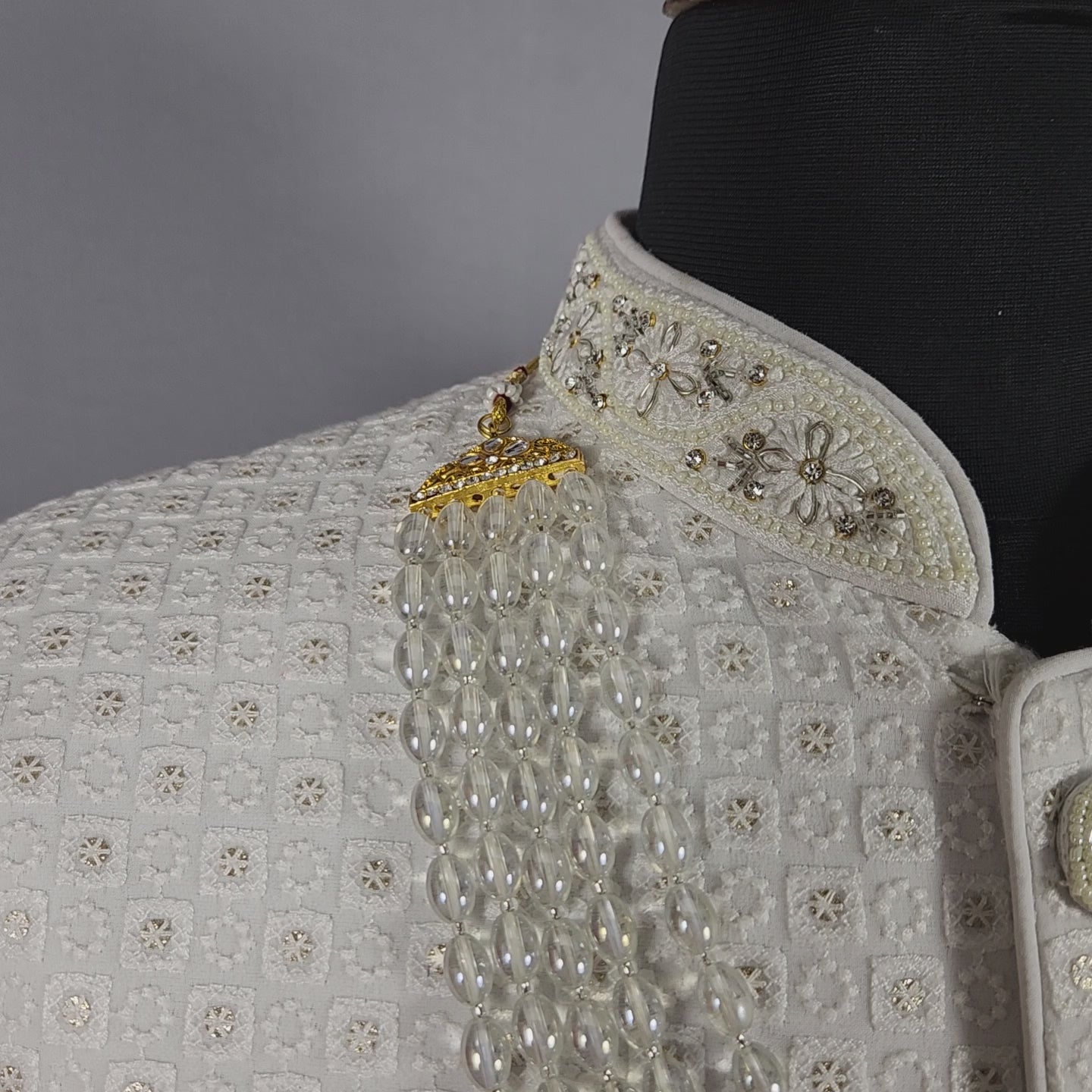 Silver Groom Necklace For groom