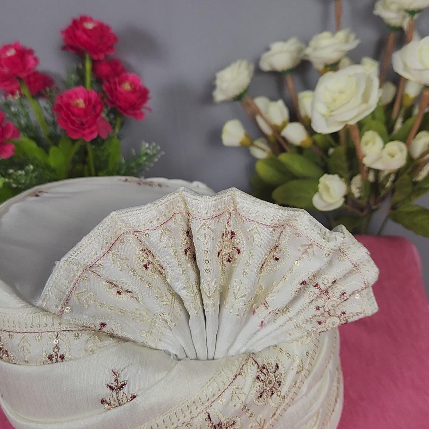 White Groom Turban Safa
