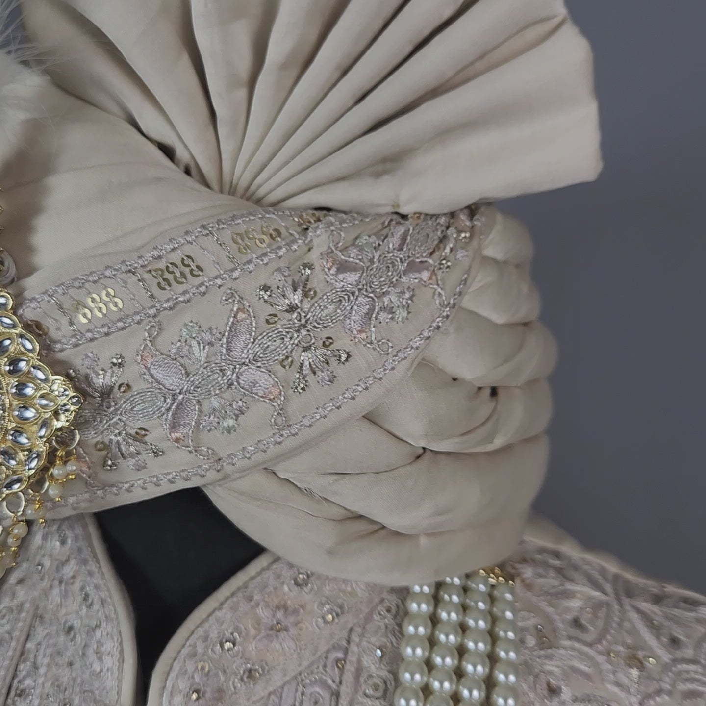 Rose Gold Sherwani for Groom  -   Indian Wedding Outfit for Men