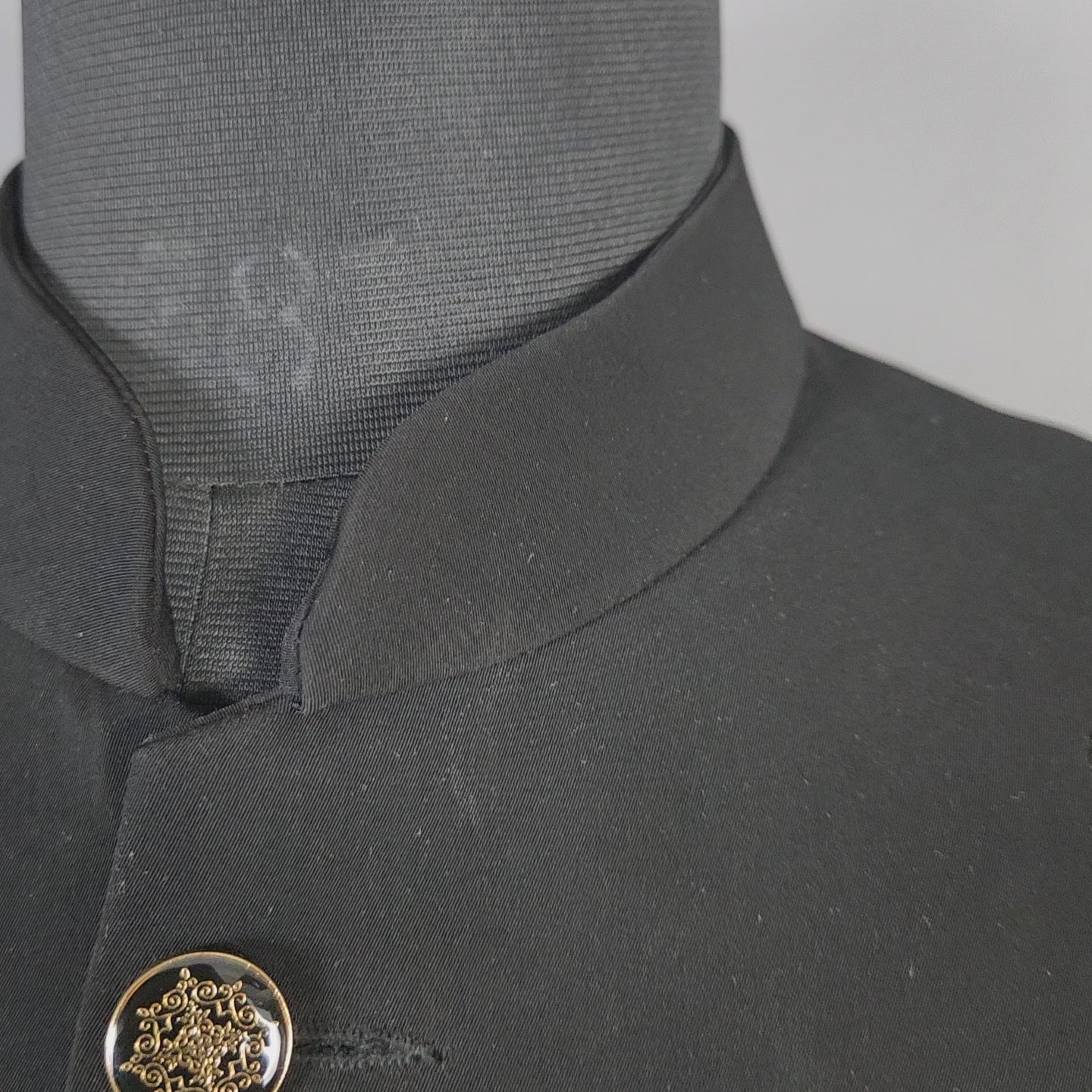 Lion Figure Black Jodhpuri Suit for Men  -   Indian Wedding Outfit for Men