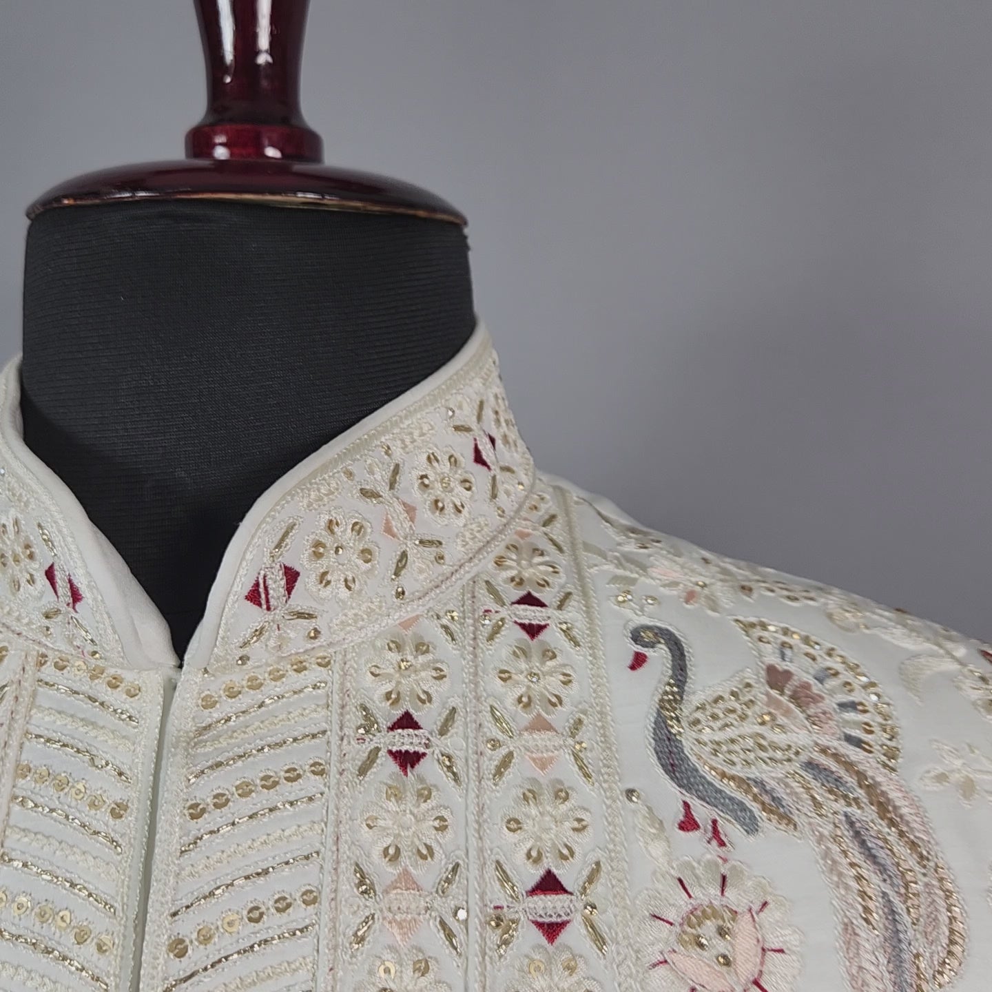 Luxury White Wedding Groom Sherwani  | Sherwani For Men