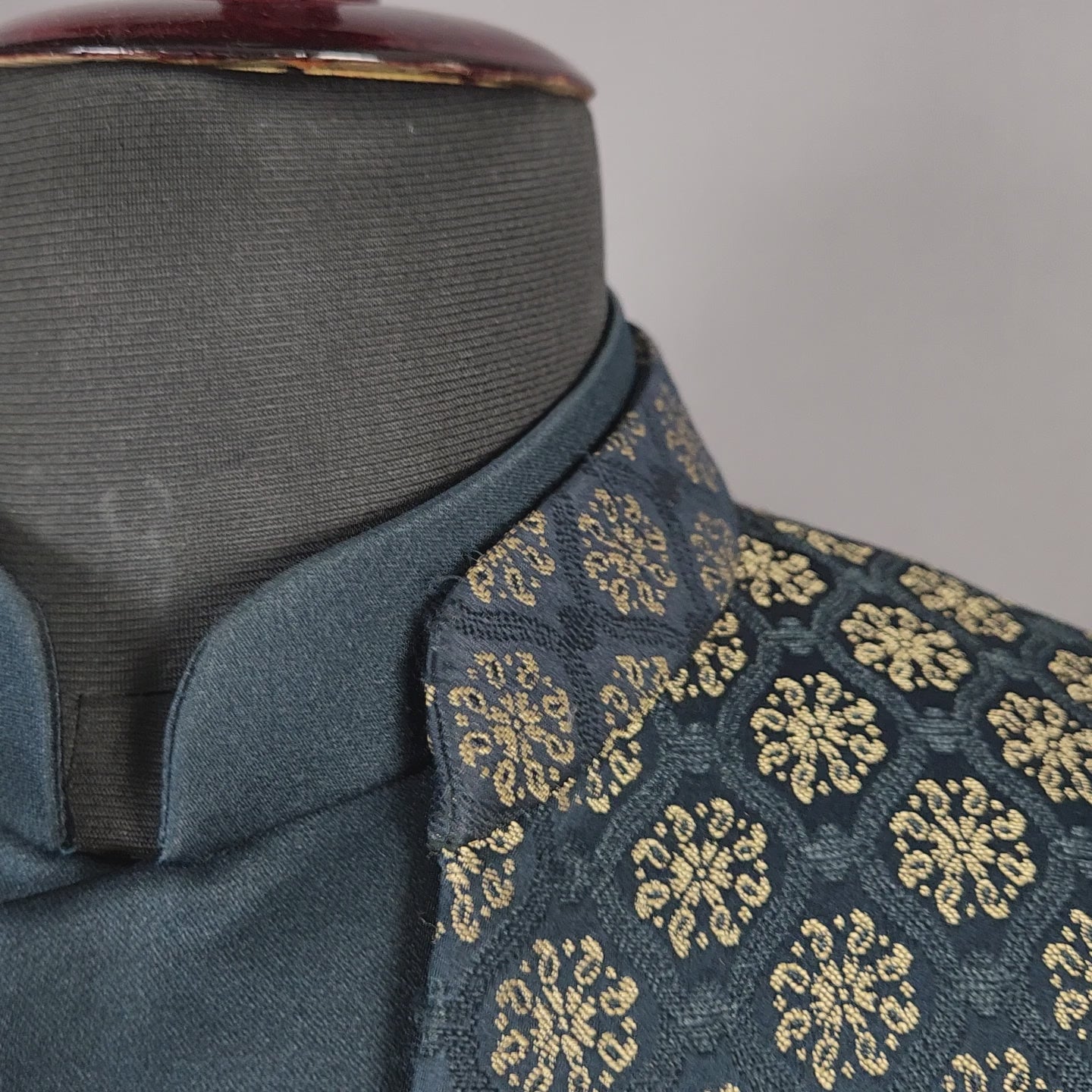 Blue Indo-Western Sherwani for Groom -  Indian Wedding Outfit for Men