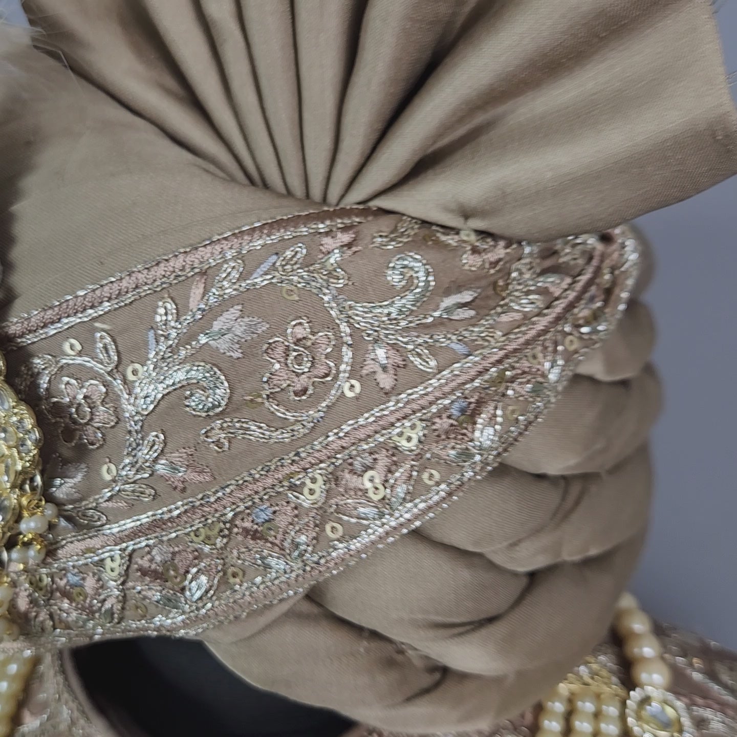 Golden Brown Groom Sherwani - Zari Embroidery | Sherwani For Men