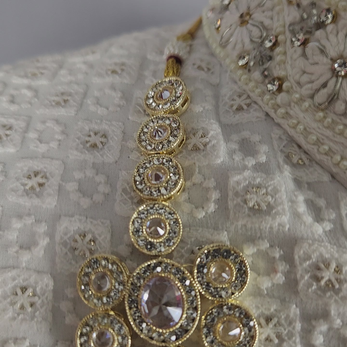 GROOM DIAMOND NECKLACE FOR WEDDING SHERWANI