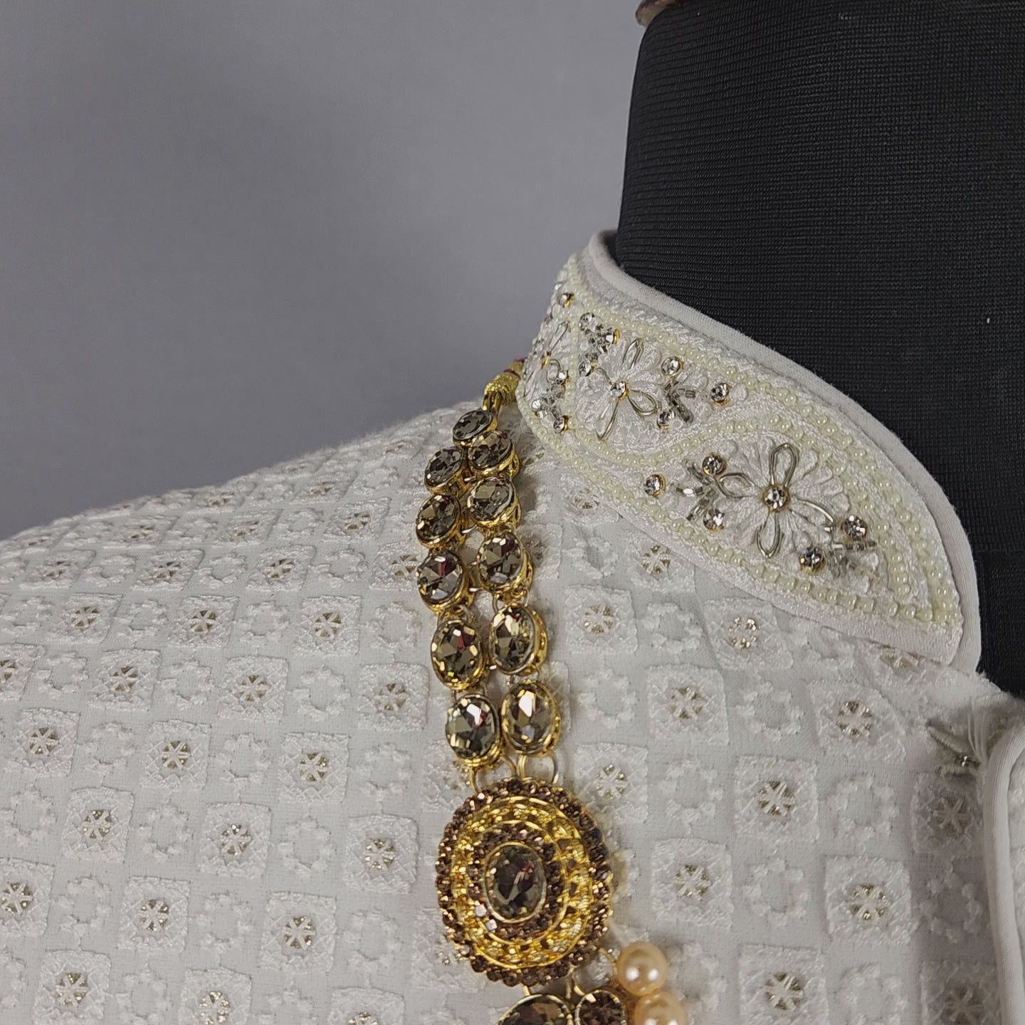 Golden kundan Necklace Groom