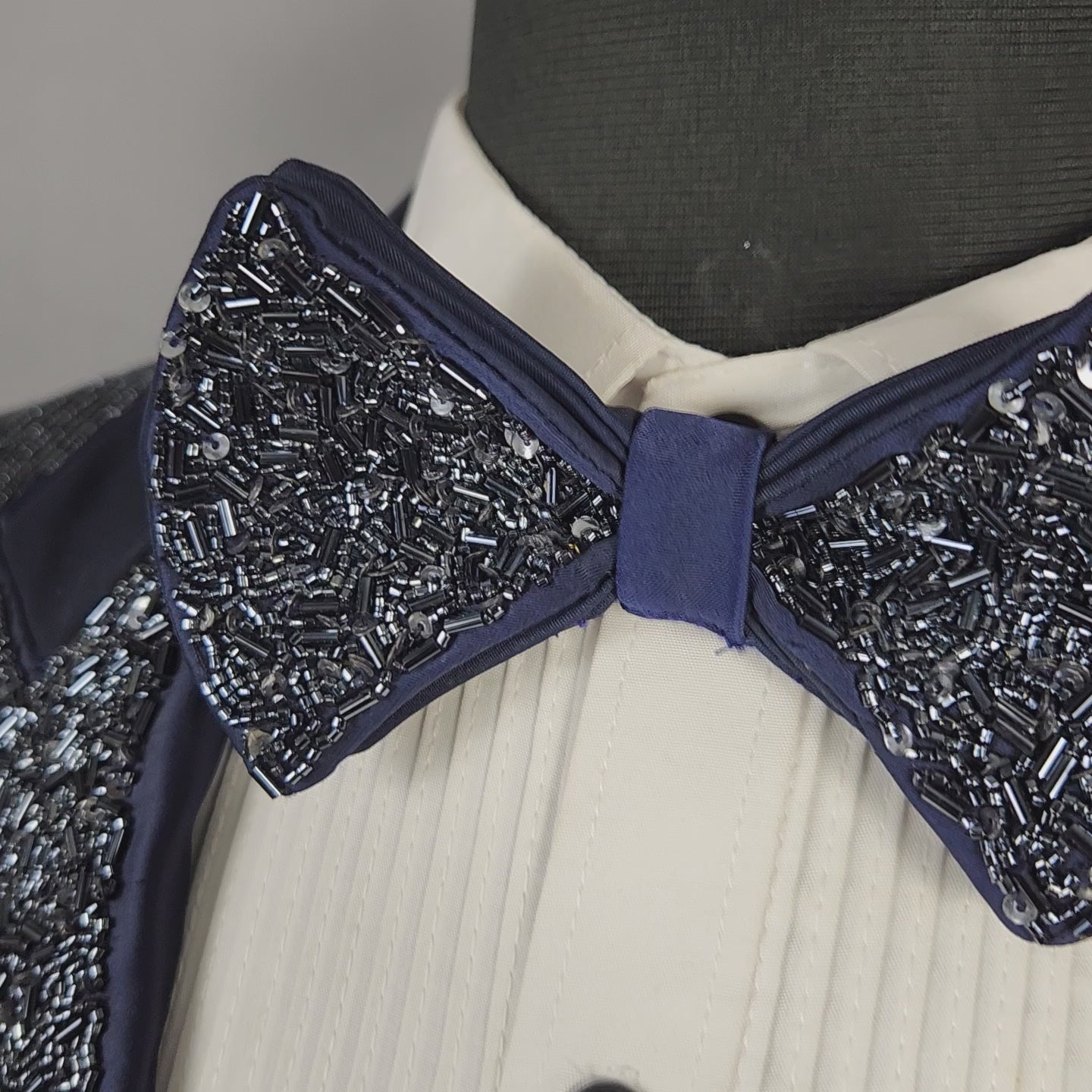 Men's blue tuxedo suit for Indian groom, perfect for wedding and reception wear