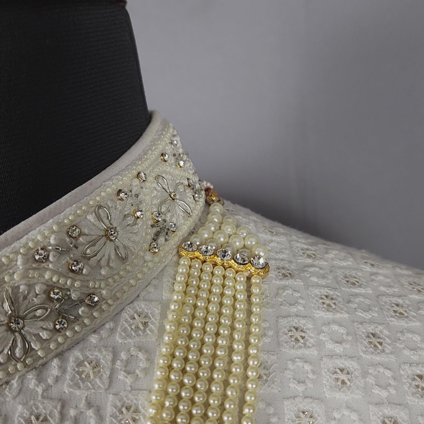 Pink Necklace For  Groom