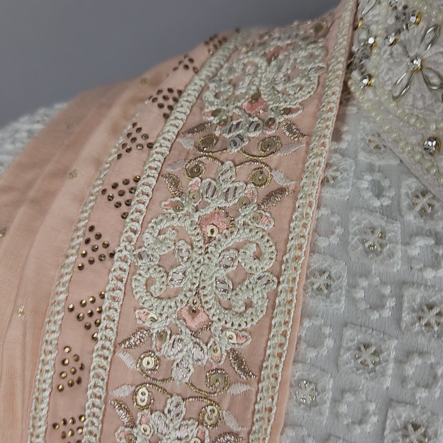 Peach Wedding Shawl for Groom