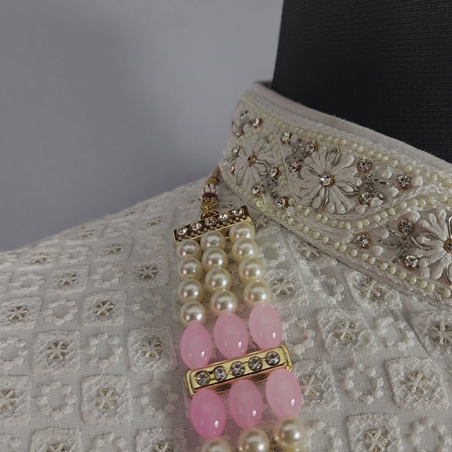 Peach Groom Necklace