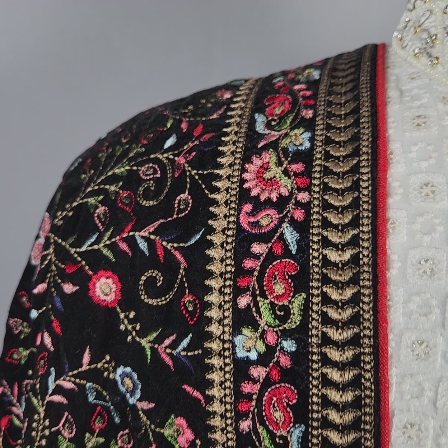 Black Wedding Shawl for Groom