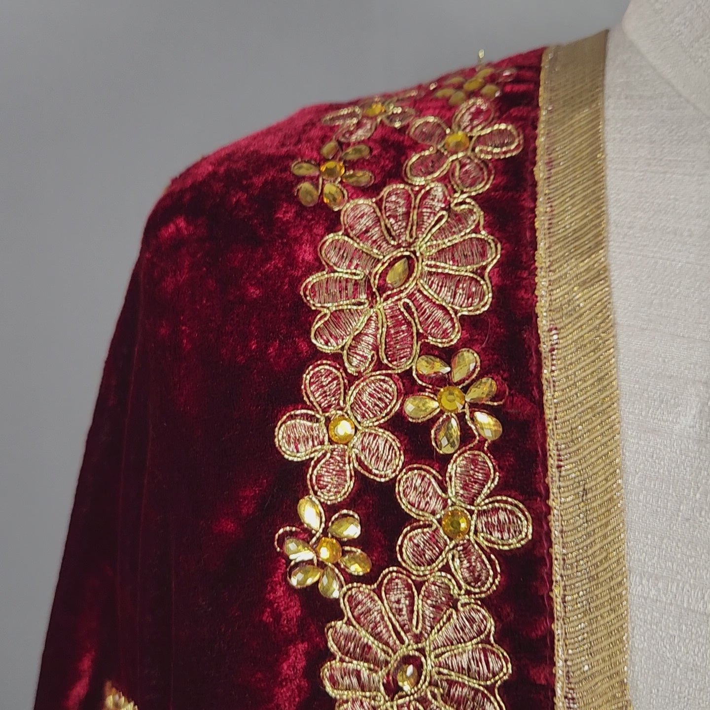 Red Wedding Shawl for Groom