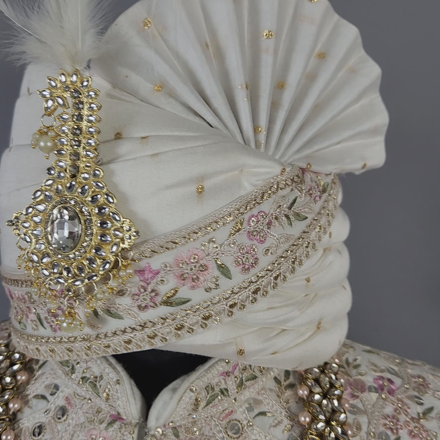 White Sherwani for Groom  -   Indian Wedding Outfit for Men