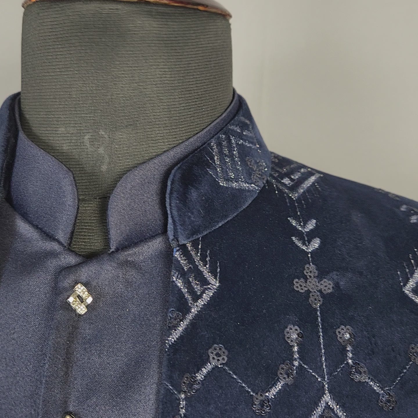 Blue Jodhpuri Suit for Men  -   Indian Wedding Outfit for Men