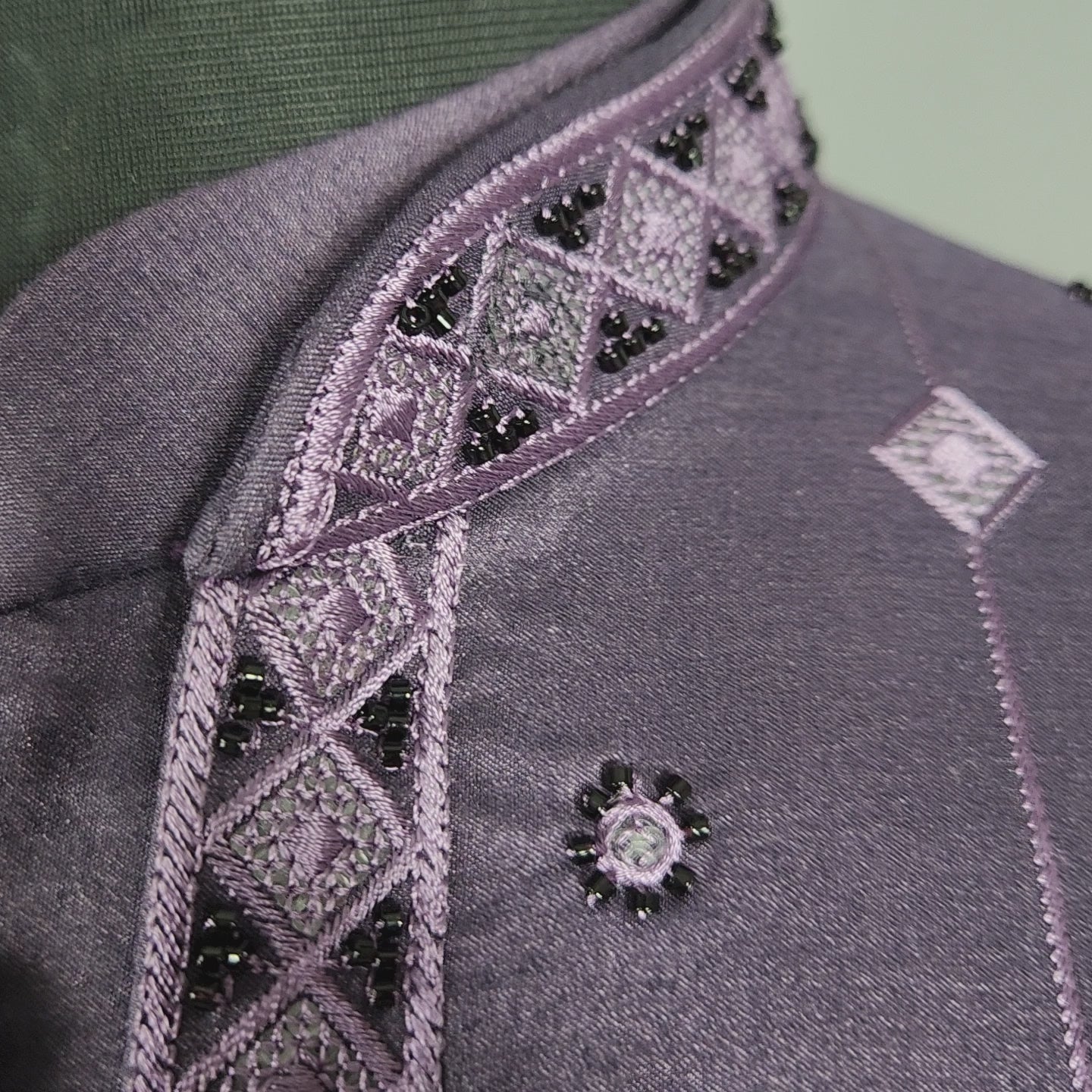 Purple Indo-Western Sherwani for Groom  -   Indian Wedding Outfit for Men