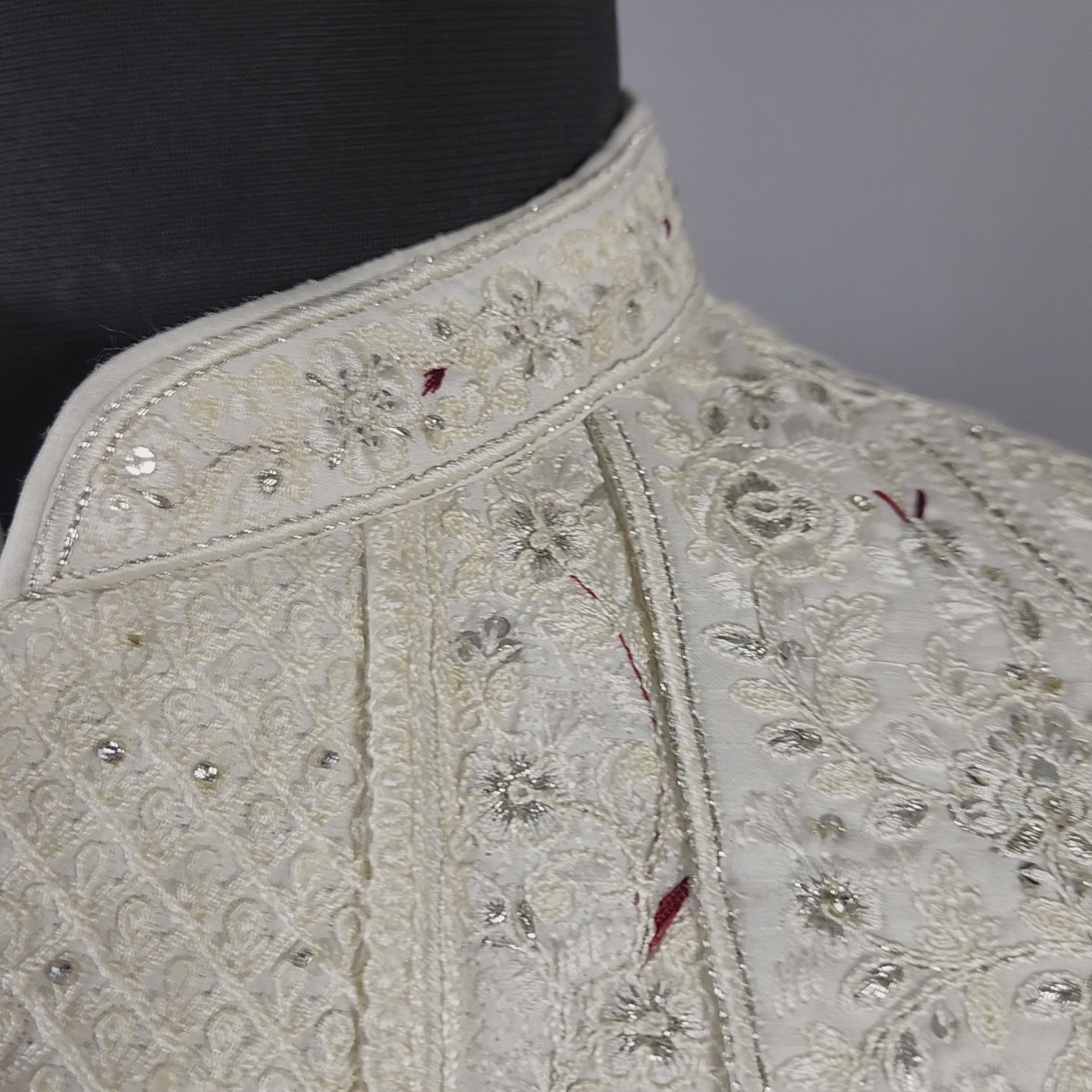 White Sherwani for Groom Layer Design -   Indian Wedding Outfit for Men