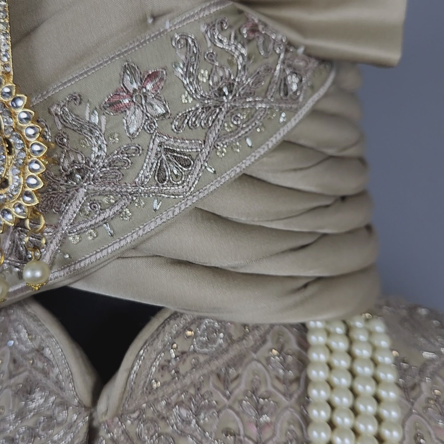 Copper Golden Sherwani for Groom  -   Indian Wedding Outfit for Men