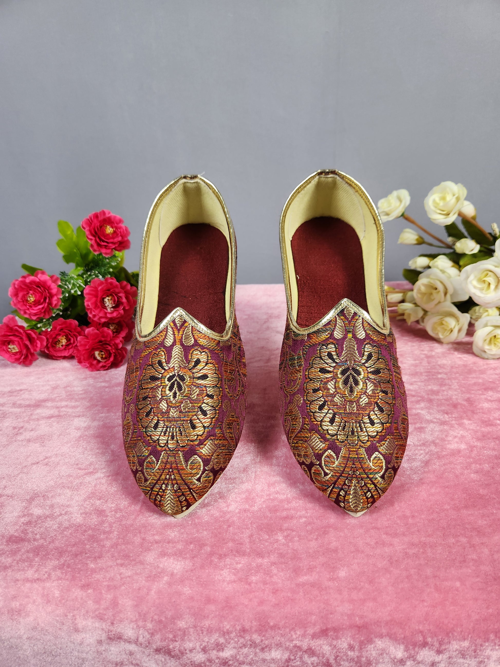 Red Ethnic Shoes for Men – Designer Indian Jutti & Mojari for Wedding