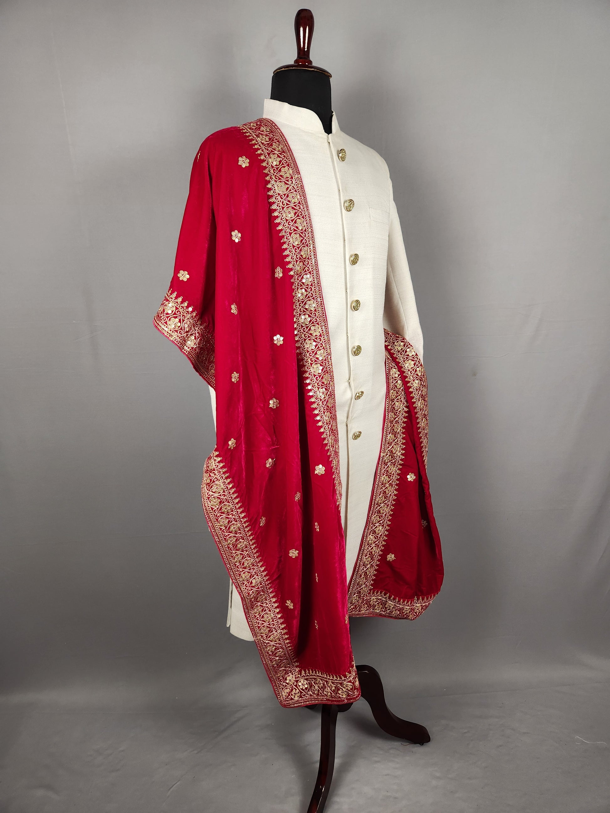 Red Wedding Shawl for Groom