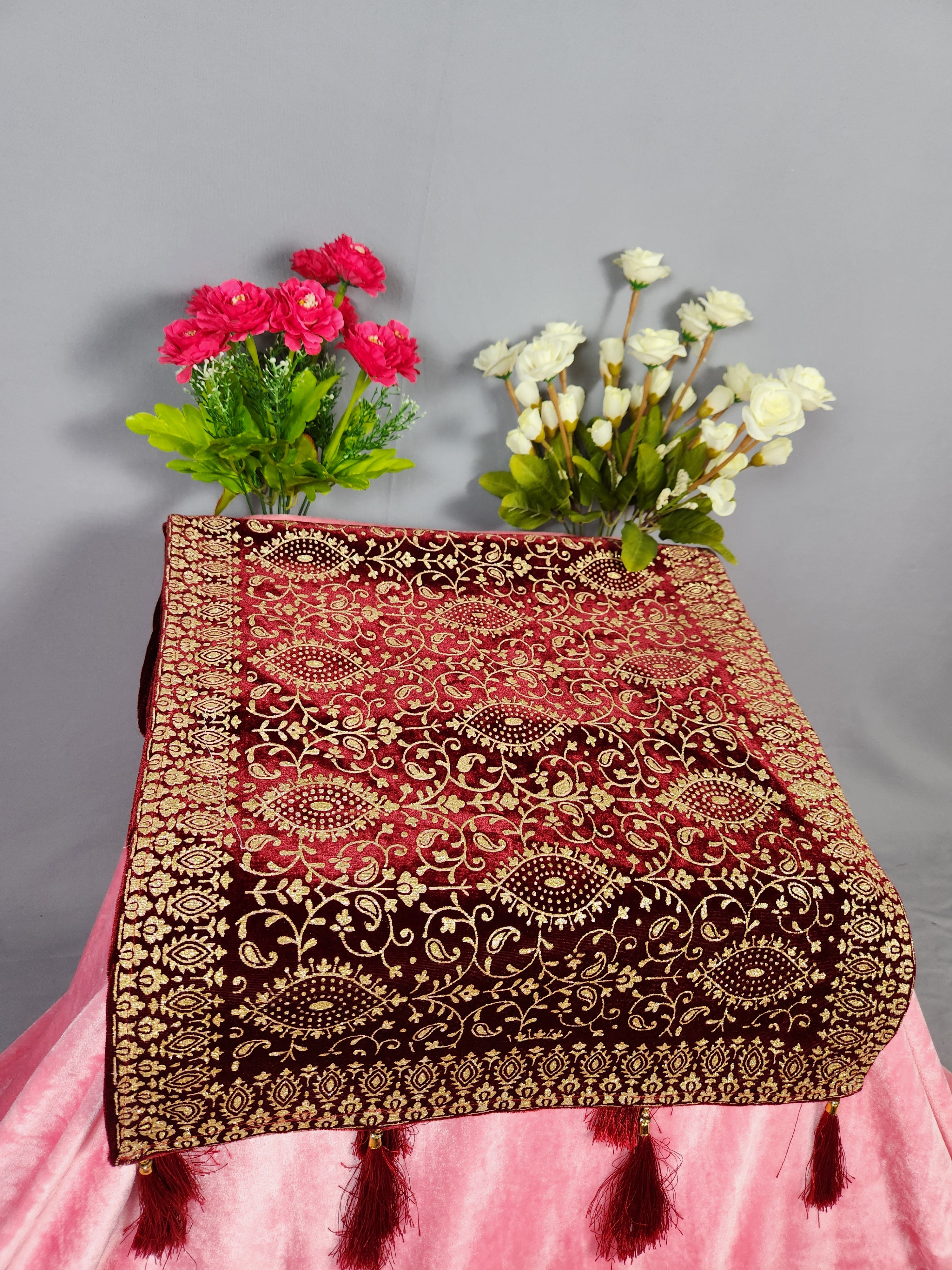 Red Groom Turban Shawl  Set