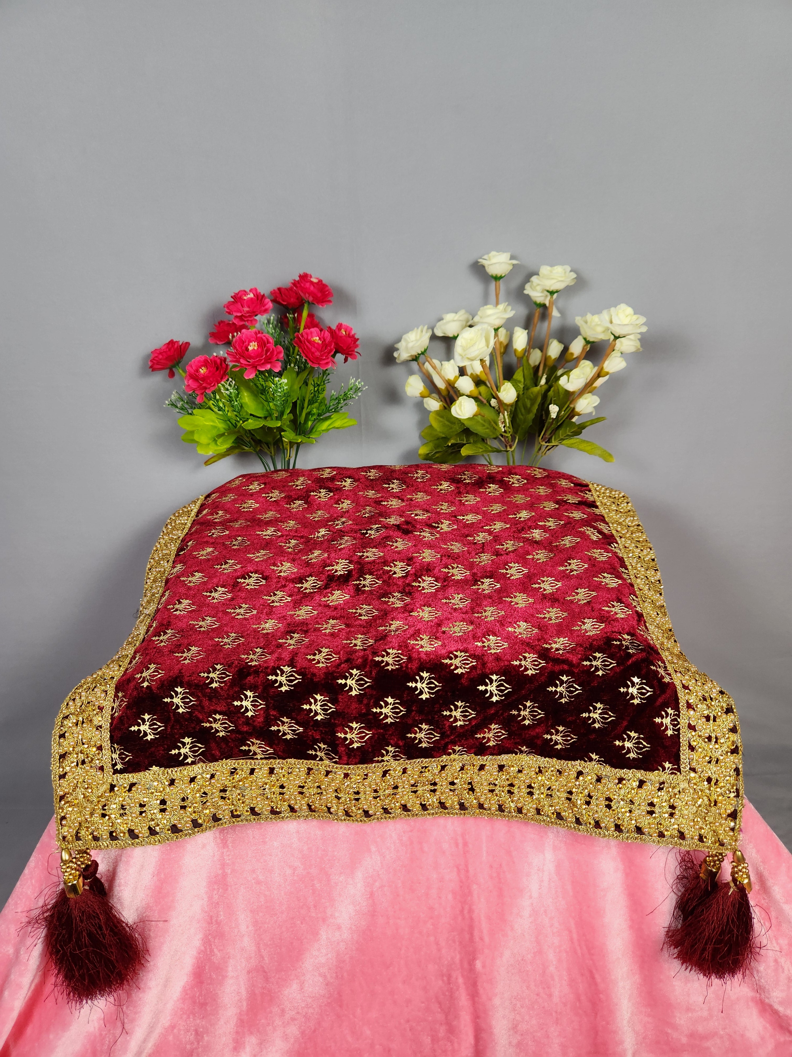 Red Groom Turban Shawl Set