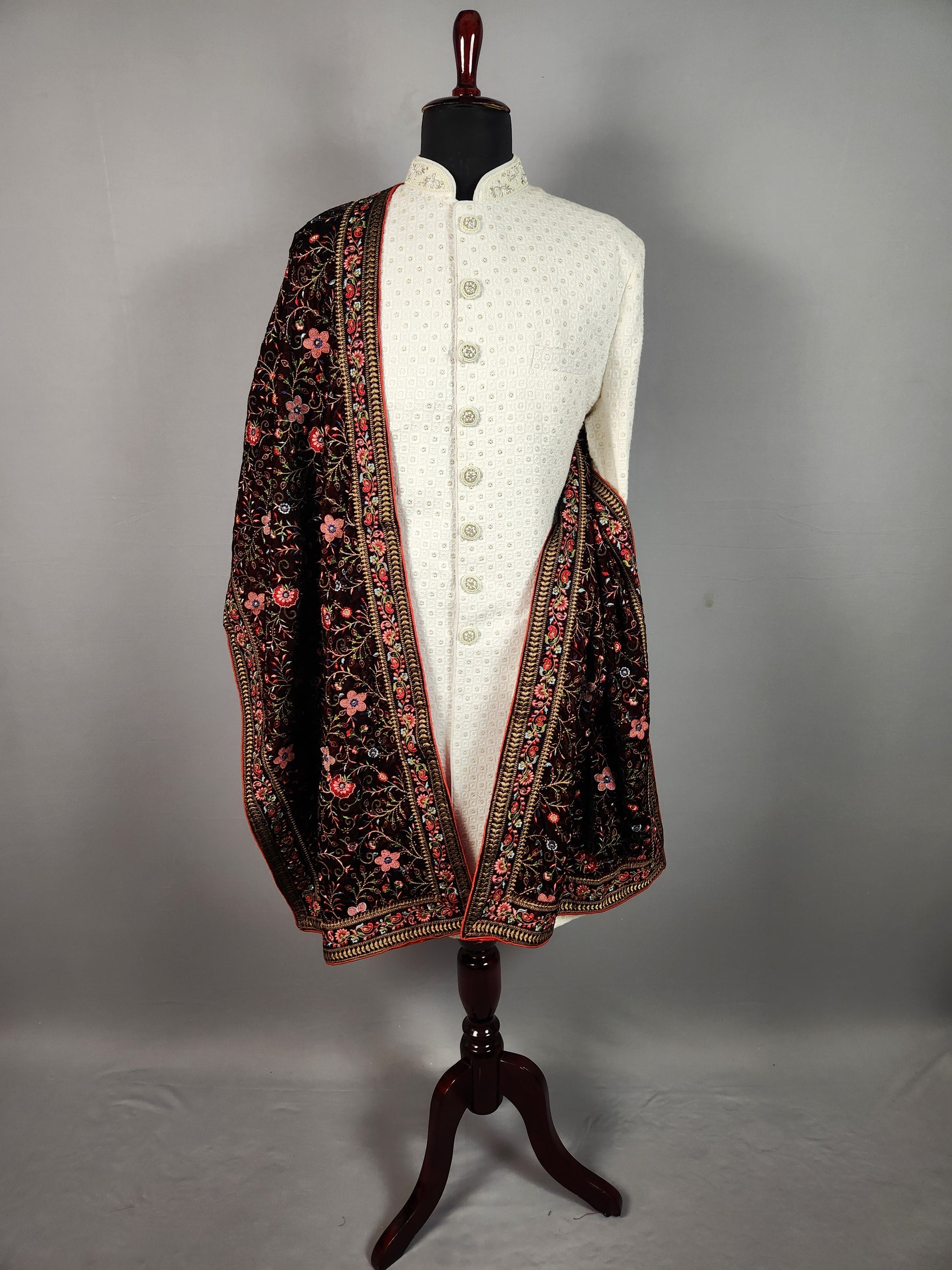 Red Wedding Shawl for Groom