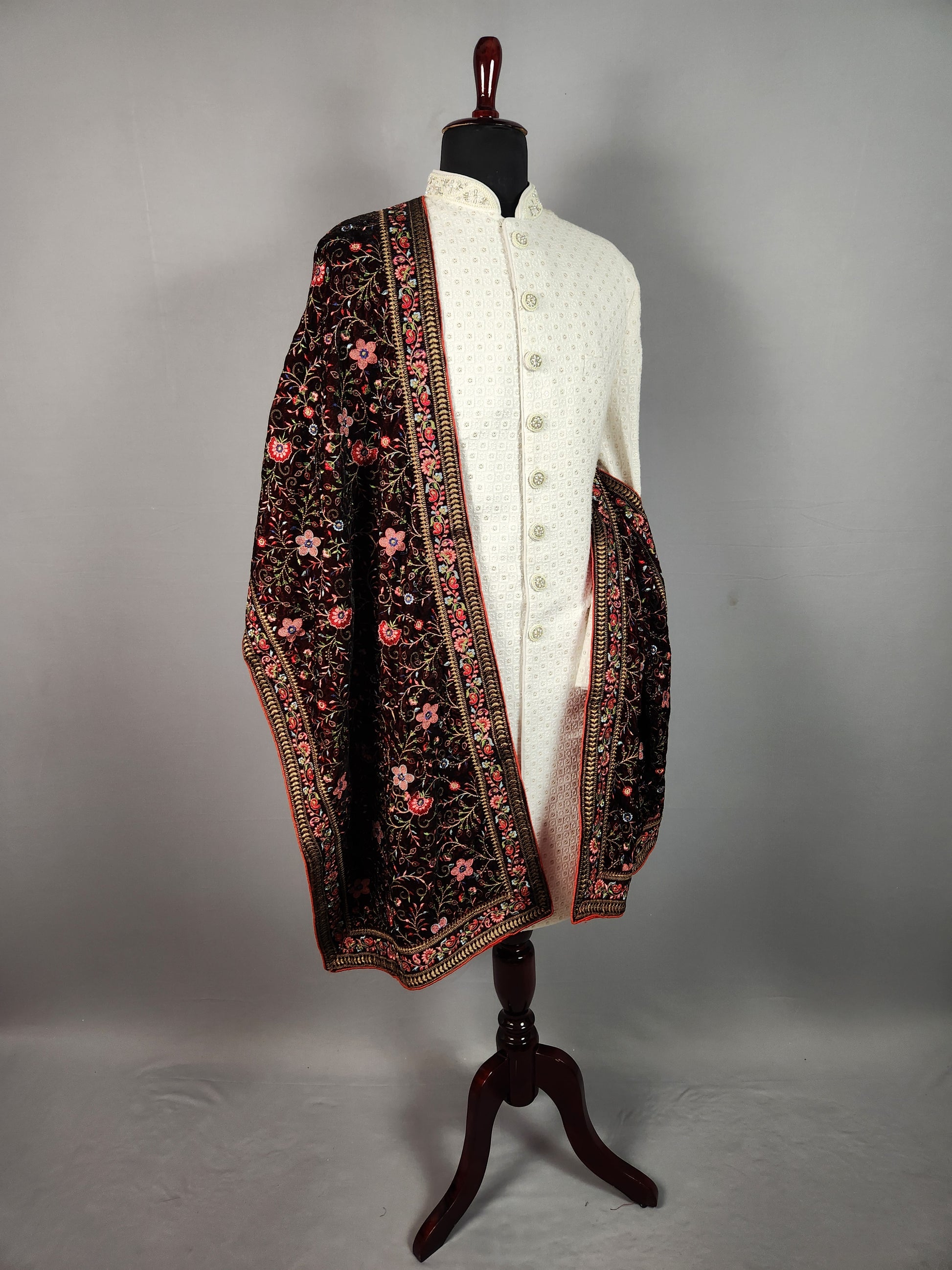 Red Wedding Shawl for Groom